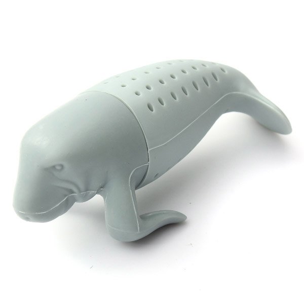 Silicone Sea Lion Loose Tea Strainer Leaf Infuser Diffuser Filter