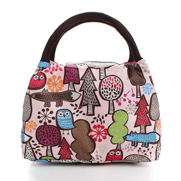 Casual Picnic Lunch Box Bag Carry Tote Handbag Storage