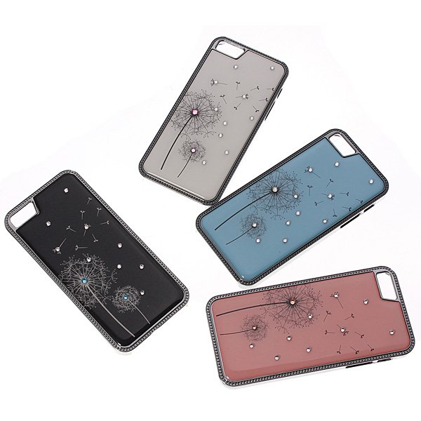 Dandelion Flower Pattern Diamond Hard Back Case For iPhoen 5 5S