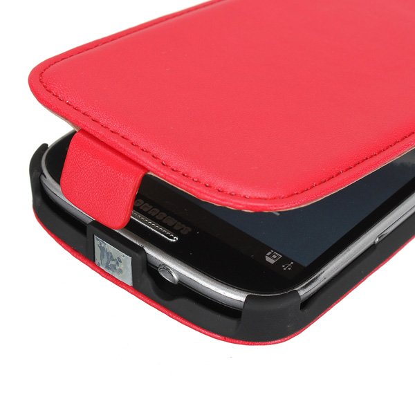 PU Leather Magnetic Flip Pouch Cover for Samsung I9300 GALAXY SIII