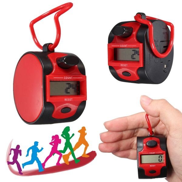 Electronic 5 Digits Golf Running Hand Held Tally Counter Recorder