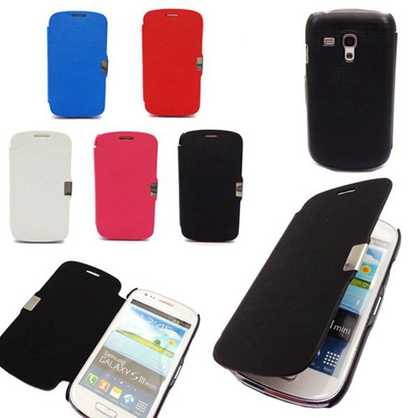 Magnetic PU Leather Hard Back Case For Samsung Galaxy S3 Mini I8190
