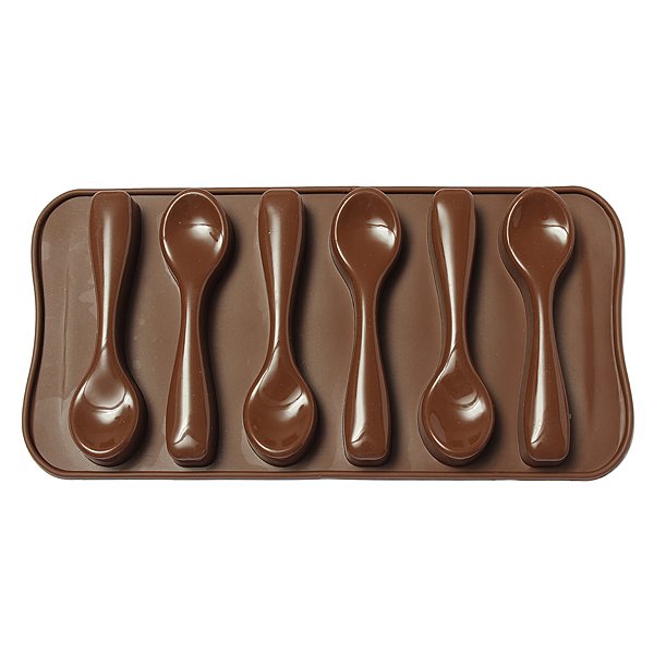 Spoon Shape Cake Mold Silicone Chocolate Decorating Baking Mould