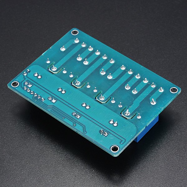 5V 4 Channel Relay Module For Arduino PIC ARM DSP AVR MSP430 Blue