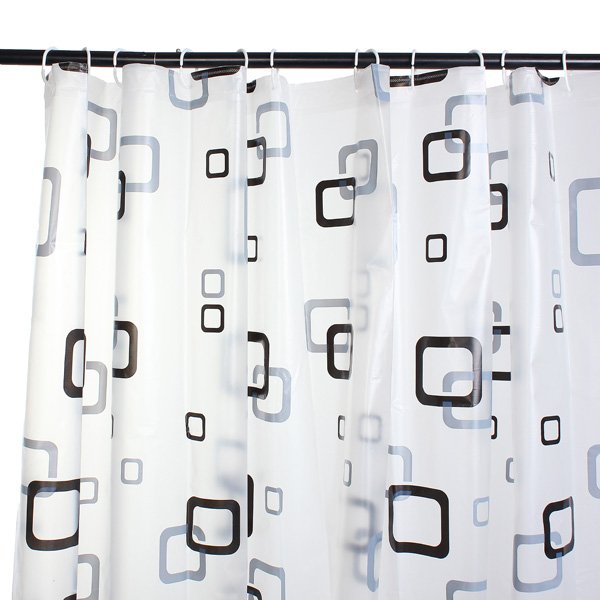 Thicker Square Shower Curtain Bathroom Waterproof Fabric Bath Curtain