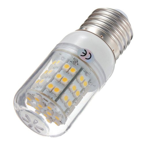 E27 3W Warm White 60 SMD 3528 LED Corn Bulb Light 220V