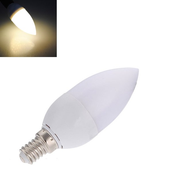 E14 1W 21 LED Warm White LED Candle Light Lamp Bulbs 220V