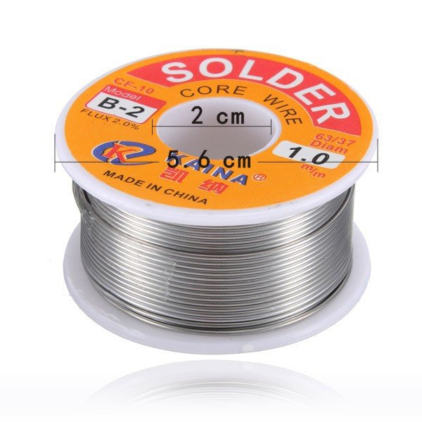 63/37 45FT 1mm Tin Lead Solder Flux Soldering Iron Wire Reel