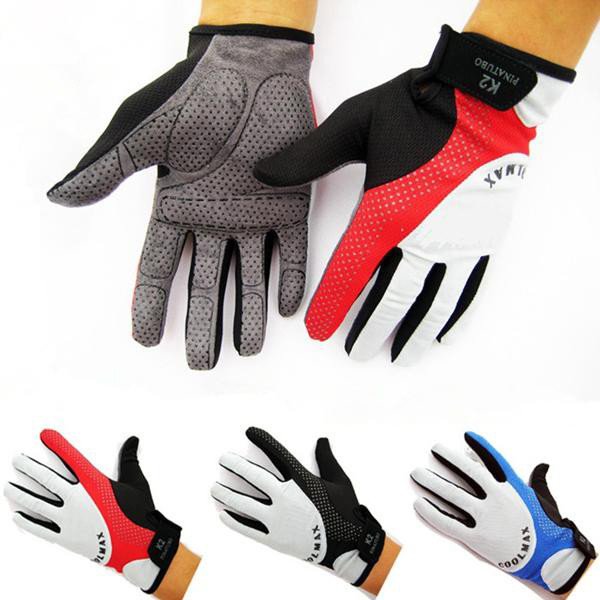 Cycling Bike Bicycle Sports Breathable Full Finger Gloves