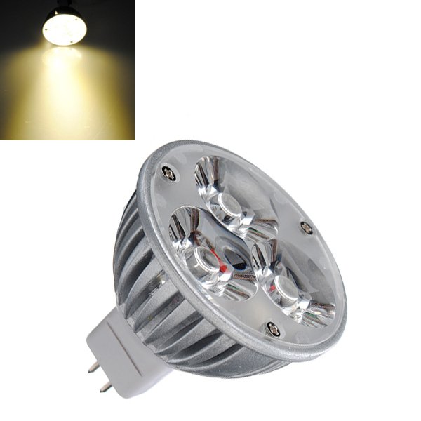 MR16 3W Warm White 210LM 3 LED Energy Saving Spot Light Bulbs 12V