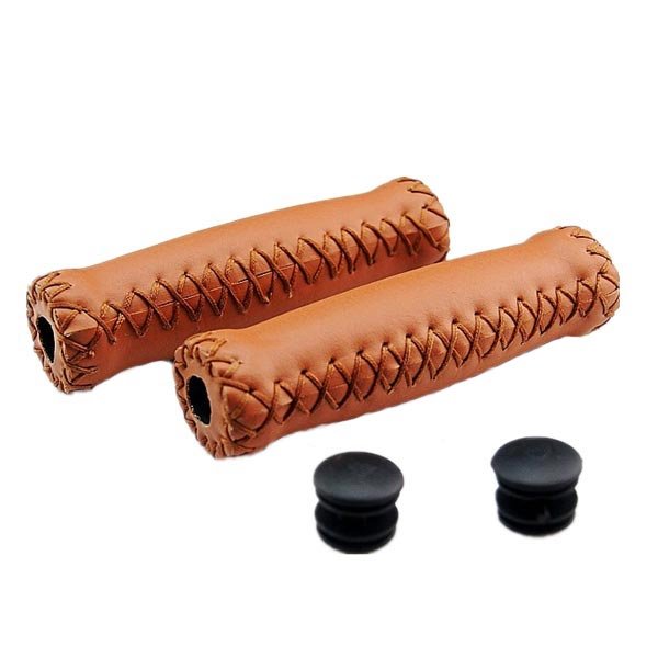 MTB Road Bicycle Synthetic Leather Handlebar Grips