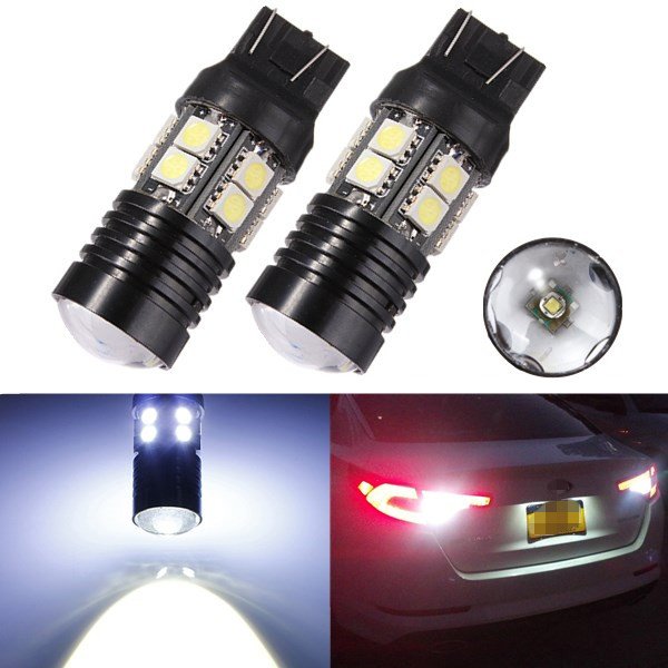 T20 CREE Q5+12 SMD 5050 LED Car Brake Tail Turn Light Bulb