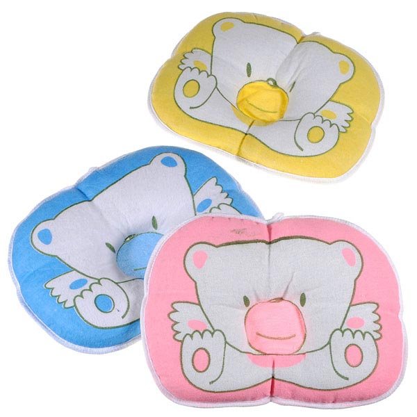Infant Baby Bear Cotton Pillow Prevent Flat Head Cushion Pad