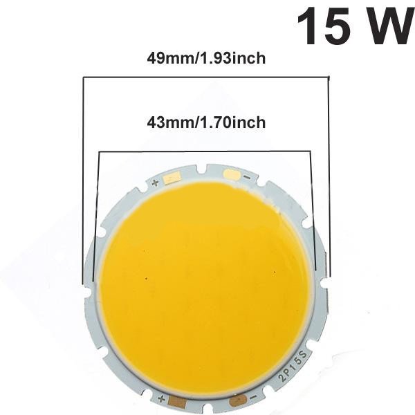 15W 1200LM Round COB LED Bead Chips For Down Light Ceiling Lamp 48-51V