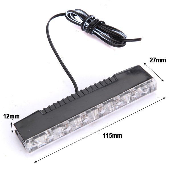 2 Daytime Running DRL Driving 6 SMD LED Fog Light Lamp