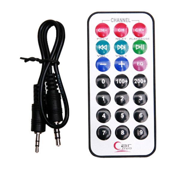 Car Kit Wireless MP3 Player Audio FM Transmitter USB SD MMC Slot Remote