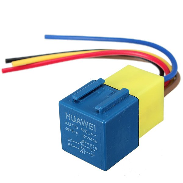 Automotive Relay with Wiring Harness and Socket 12Volt 30A 40A