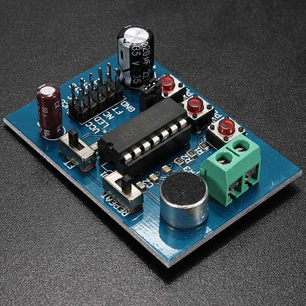ISD1820 Voice Sound Board Recording Recorder Playback Module On-board Microphone