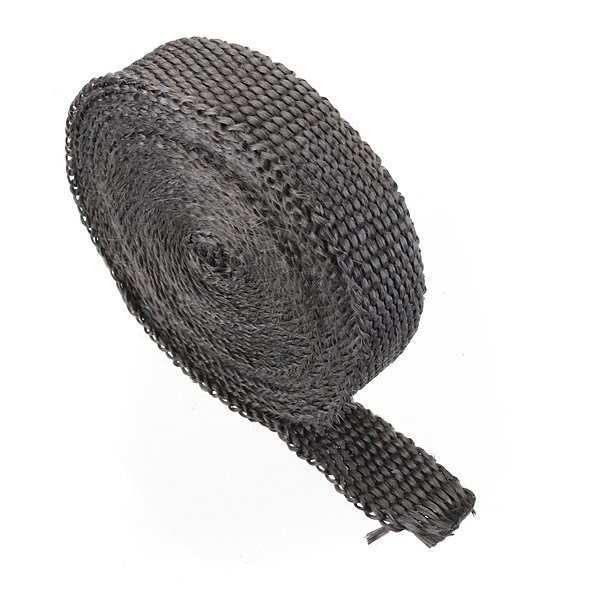2.5cm X 4.5m Black Exhaust Manifold Header Downpipe Heat Wrap
