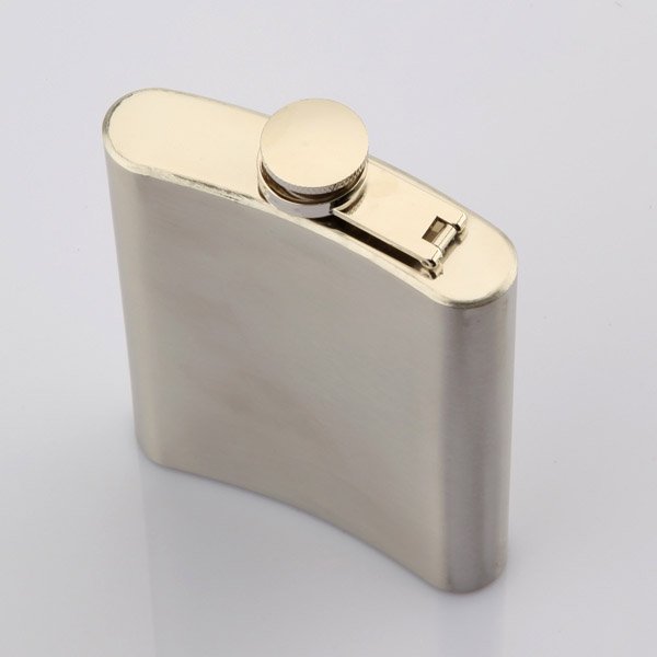 Stainless Steel Pocket Whisky Liquor 8 OZ Hip Flask With Funnel