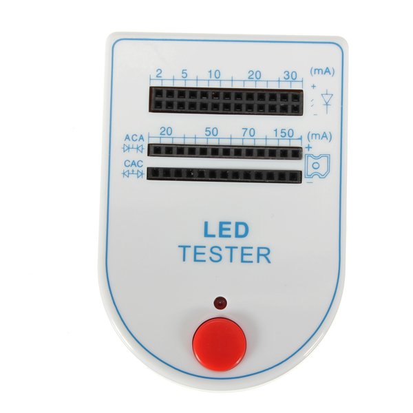 Mini Handy 2-150mA LED Lamp Tester Test Meter Box Tool W 9V Battery