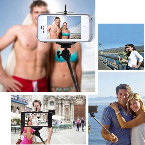 Adjustable Hand Held Selfie Monopod Rod For iPhone 6 6+ Cellphones