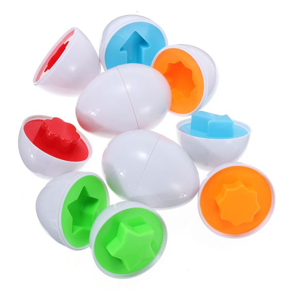 6PCS Capsule Eggs Smart Matching Pairings Educational Baby Toys Egg