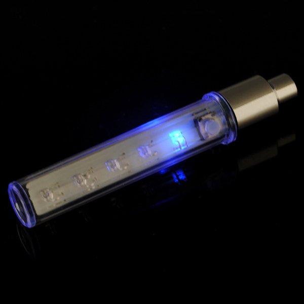 Bike Tire Wheel Valve 5 Led Flash Spoke Light Car Motorcycle