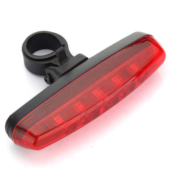 5 LED 3 Mode Bicycle Bike Rear Tail Lamp Light Red