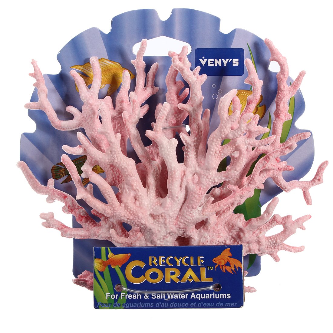 Artificial Light Pink Plastic Coral Plant Ornament Aquarium Decoration