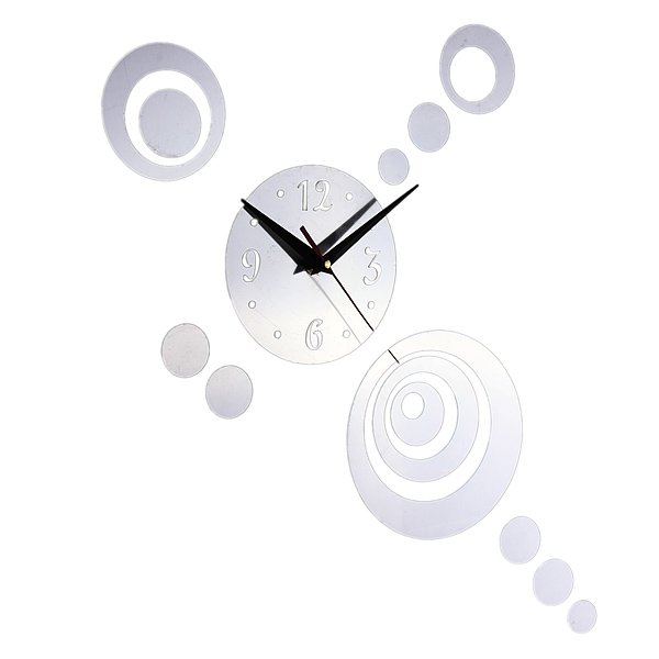 DIY 3D Home Room Modern Decoration Mirror Living Room Round Wall Clock