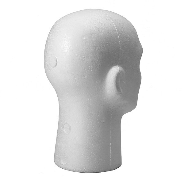Wig Hat Holder Glasses Foam Mannequin Styrofoam Male Head Stand Model
