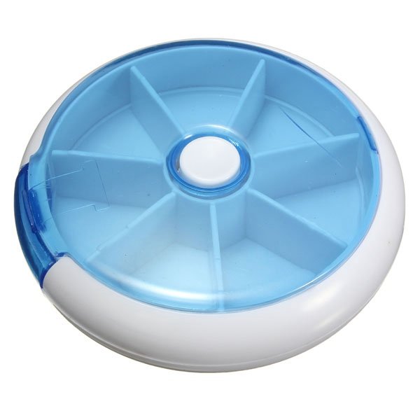 Traveling Camping Outdoor Round Pill Storage Case Box Organizer