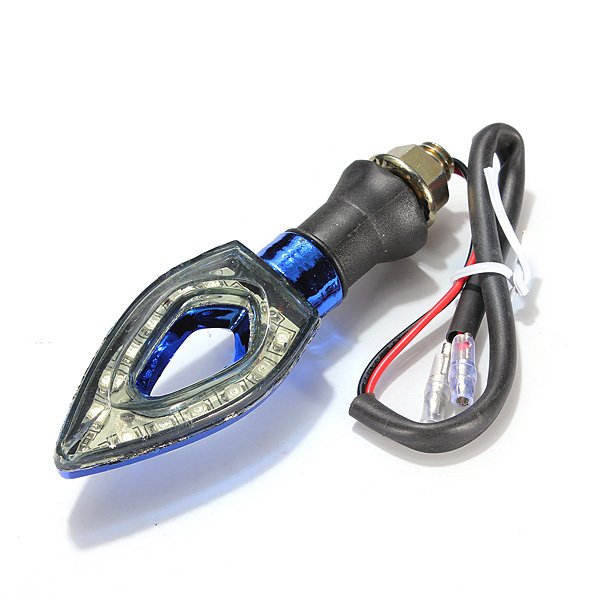 2x Universal Motorcycle 12 LEDs Turn Light Indicator Lamp 12V