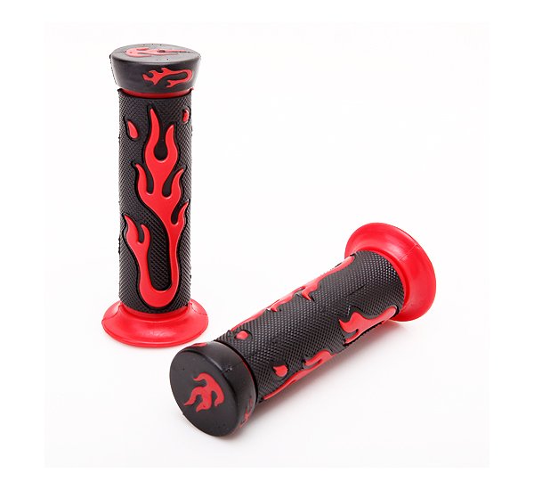 Universal Motorcycle 7/8 Inch Rubber Flame Shaped Handlebar