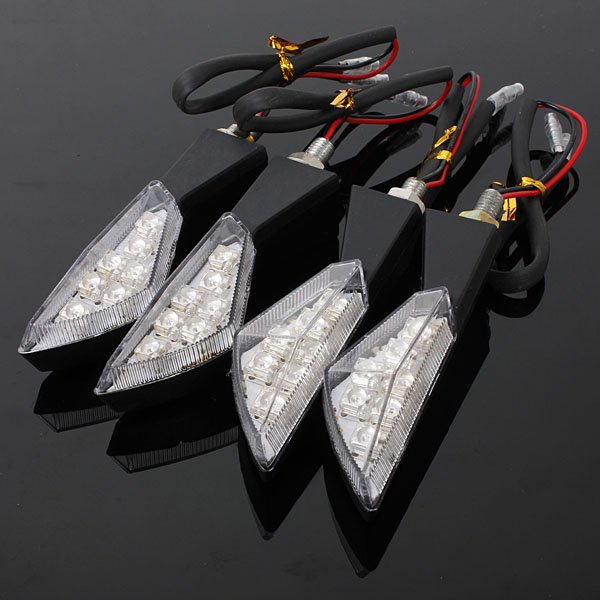 7 LED Amber Universal Motorcycle Turn Signal Light Lamp