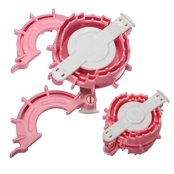 Heart Shape Pom Pom Makers Fluff Ball Weaver Needle Knitting Wool Tool