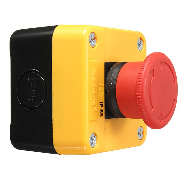 Emergency Stop Push Button Waterproof 660V 10A Red Sign Switch