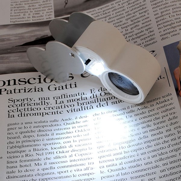 New Magnifier 40x25mm Jewelers Loupe Magnifying Glass