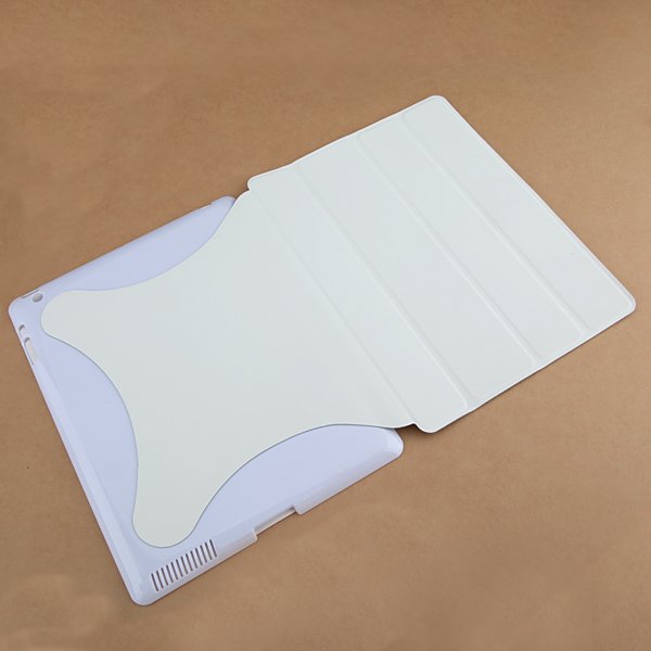 Smart Wake Sleep Slim Magnetic PU Leather Hard Case Stand For iPad 2