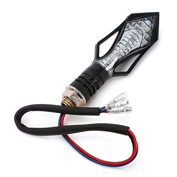 13 Led Motorcycle Turn Signal Indicators Light Amber Blue Lamp