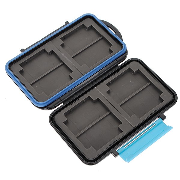 JJC MC-2 Anti-shock Waterproof Memory Card Case Hard Storage 4 CF 8 SD
