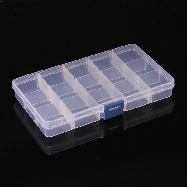 15 Compartment Plastic Storage Box