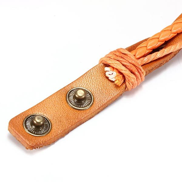 Womens Sailor Pendant Leather Strap Wrap Woven Quartz Watch
