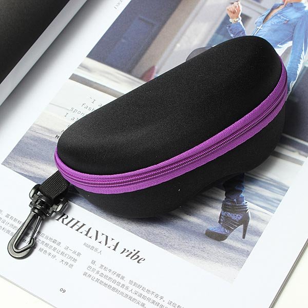 EVA Zip Eye Glasses Sunglasses Hard Cases Box Protector Holder Bag