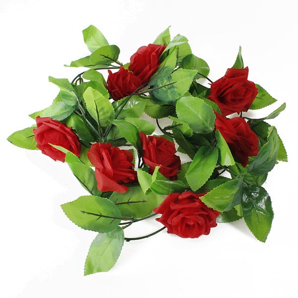2.5m Artificial Silk Rose Flower Garland Party Home Decor