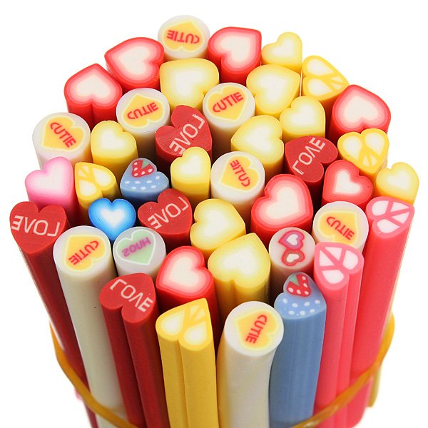 Nail Art Fimo Canes Rods Sticker Decoration Dollhouse