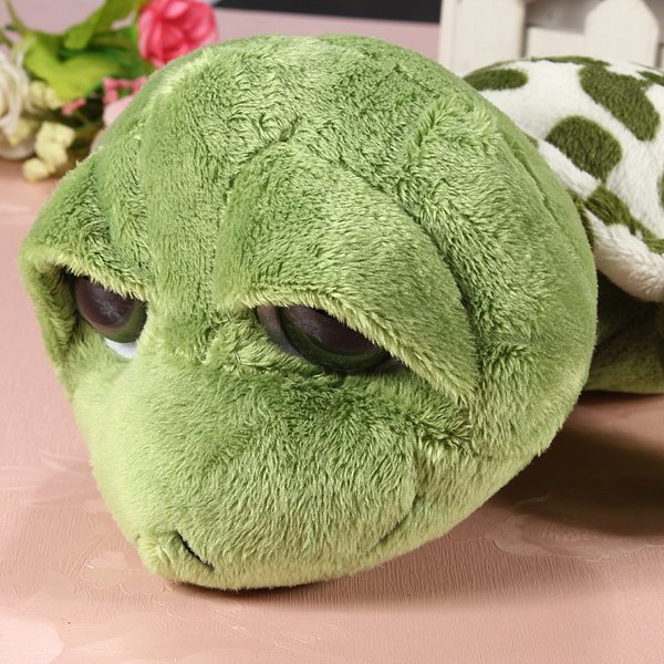 20CM Lovely Big Eyes Turtle Plush Stuffed Green Turtle Toy Gift Toy