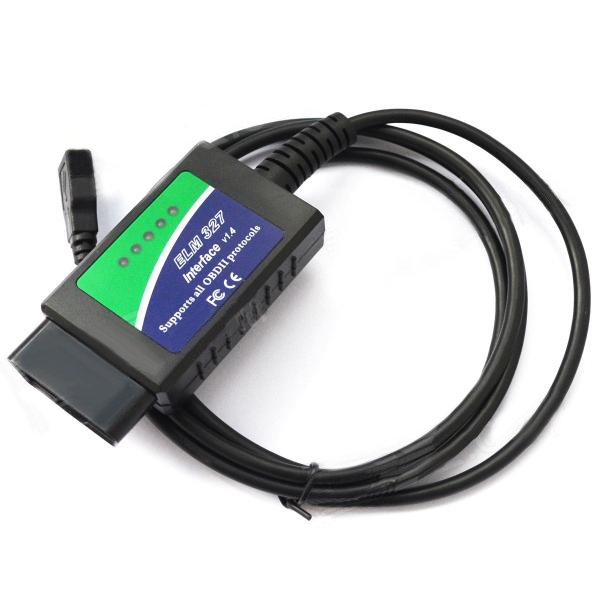Car USB ELM327 OBD OBD2 Diagnostics Tool for Notebook and PC