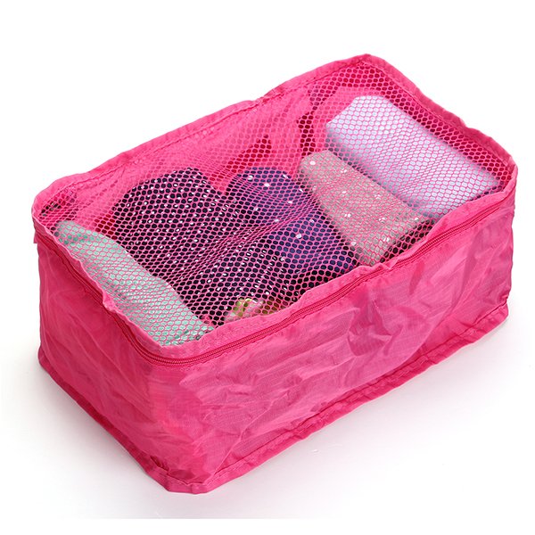 Portable Nylon Mesh Handbag Travel Pouch Organizer Bag Tidy Clothing